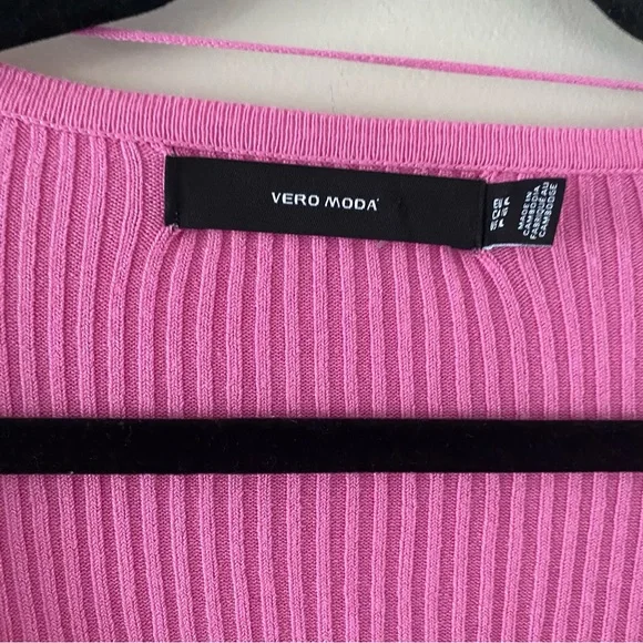 Vero Moda Pink Ribbed Cardigan - Picture 4 of 7